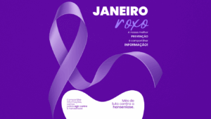 Instagram post minimalista apoio campanha janeiro roxo luta contra a hanseniase 1