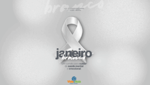 Janeiro branco campanha saude mental moderno cinza branco post do instagram Site