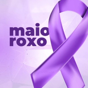 Video do Instagram para maio roxo corporativo roxo 3
