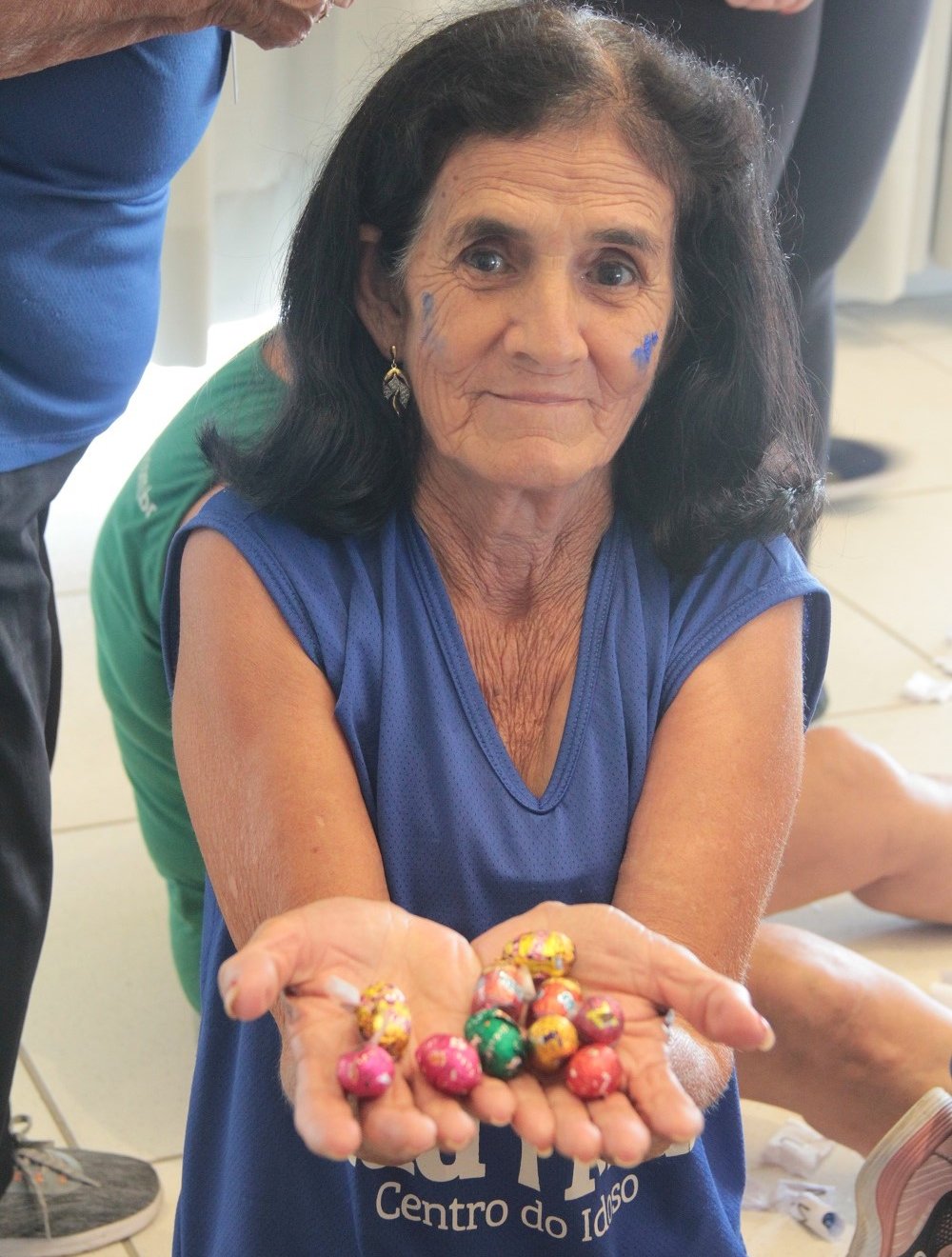 Sra. Maria Aparecida, usu†ria do VM